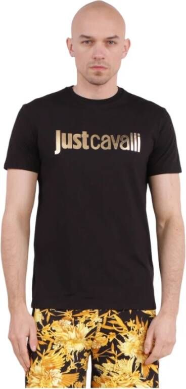 Just Cavalli T-Shirts Zwart Heren