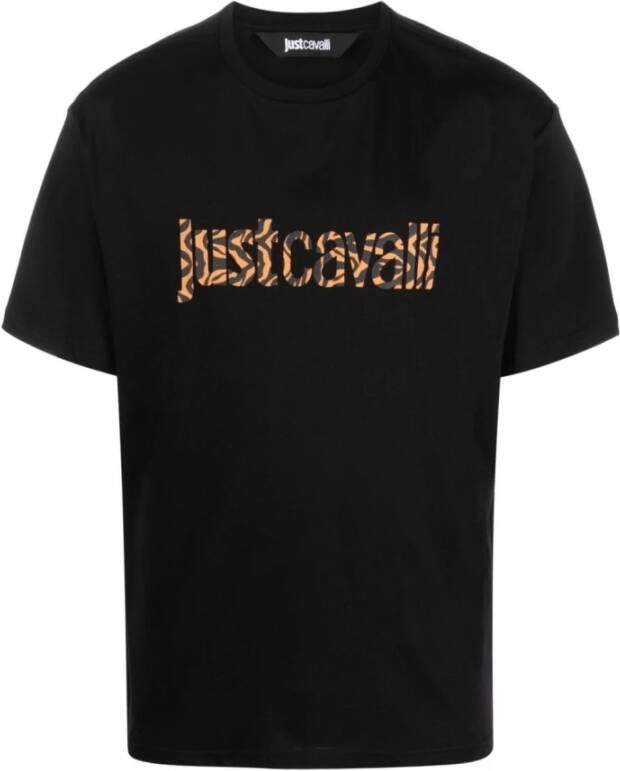Just Cavalli T-Shirts Zwart Heren