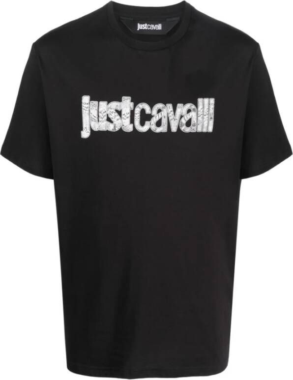 Just Cavalli T-Shirts Zwart Heren