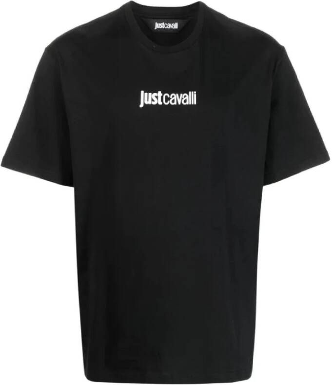 Just Cavalli Korte Mouw T-shirt Black Heren