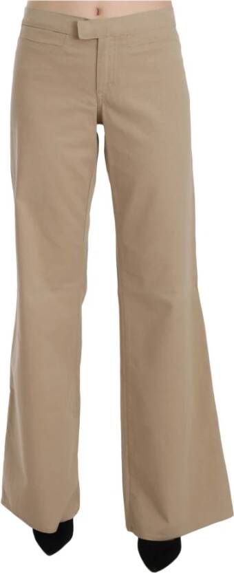 Just Cavalli Wide Trousers Beige Dames