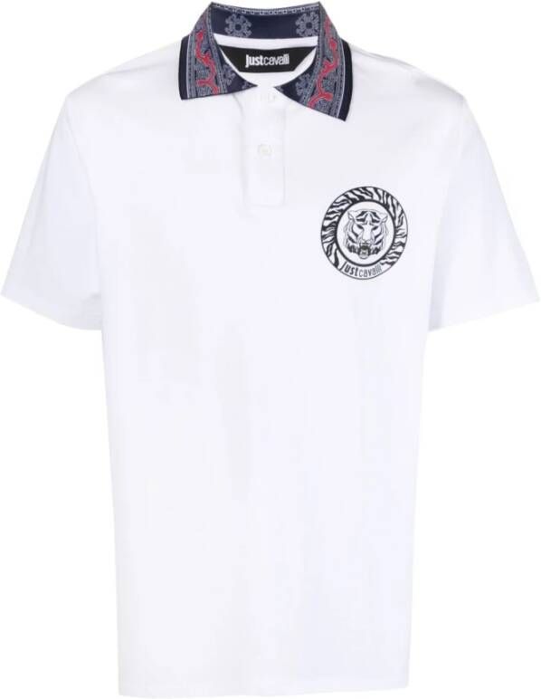 Just Cavalli Witte T-shirts & Polos voor Heren White Heren