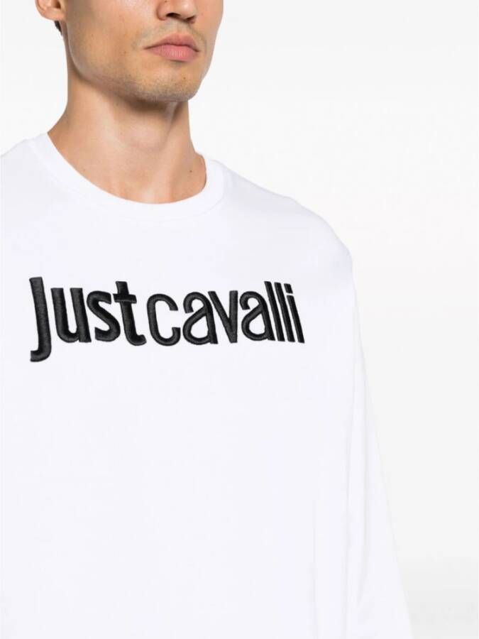 Just Cavalli Witte Sweatshirts voor Heren Aw23 White Heren