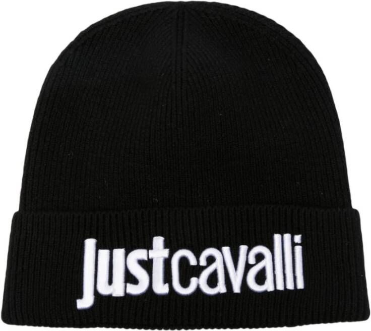 Just Cavalli Zwarte hoeden voor stijlvolle uitstraling Black Heren