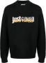 Just Cavalli Zwarte Sweatshirts voor Heren Aw23 Black Heren - Thumbnail 1