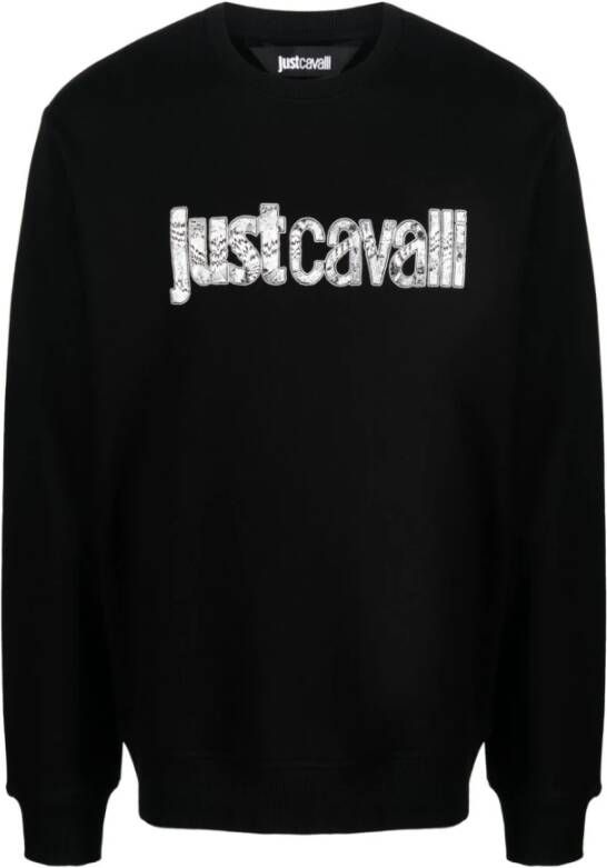 Just Cavalli Zwarte Sweaters ***cv Zwart Heren