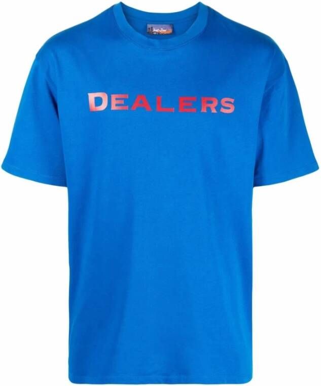 Just DON Elektrisch blauw katoenen oversized t-shirt Blauw Heren