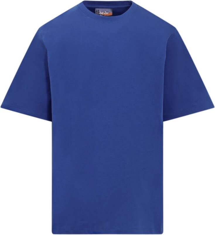 Just DON Elektrisch blauw katoenen oversized t-shirt Blauw Heren