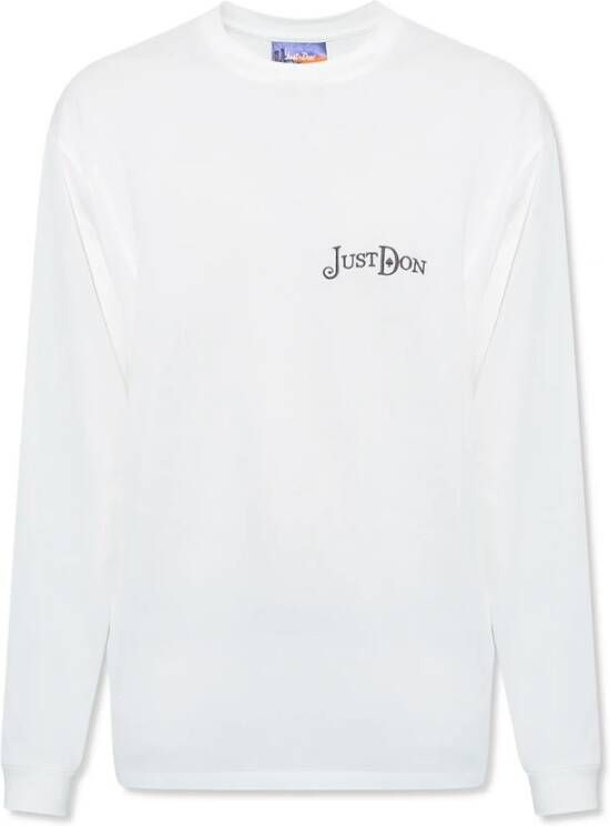 Just DON Lange mouwen T-shirt White Heren