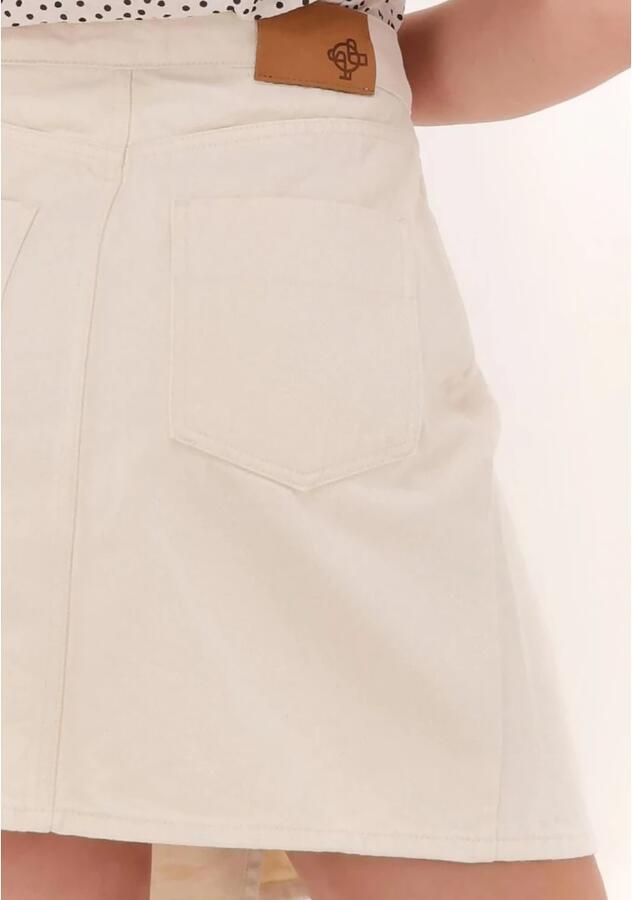 Just Female Adore Skirt Ecru Mini Rok Just Dames Beige Dames