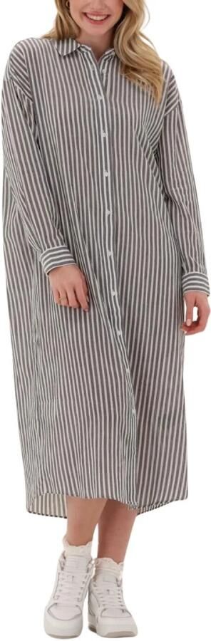 Just Female Ocean Shirt Dress Dames Midi Just Dames Gray Dames - Foto 3