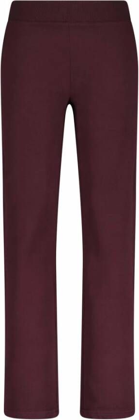Juvia Daisy Katoen-Fleece Joggingbroek Red Dames
