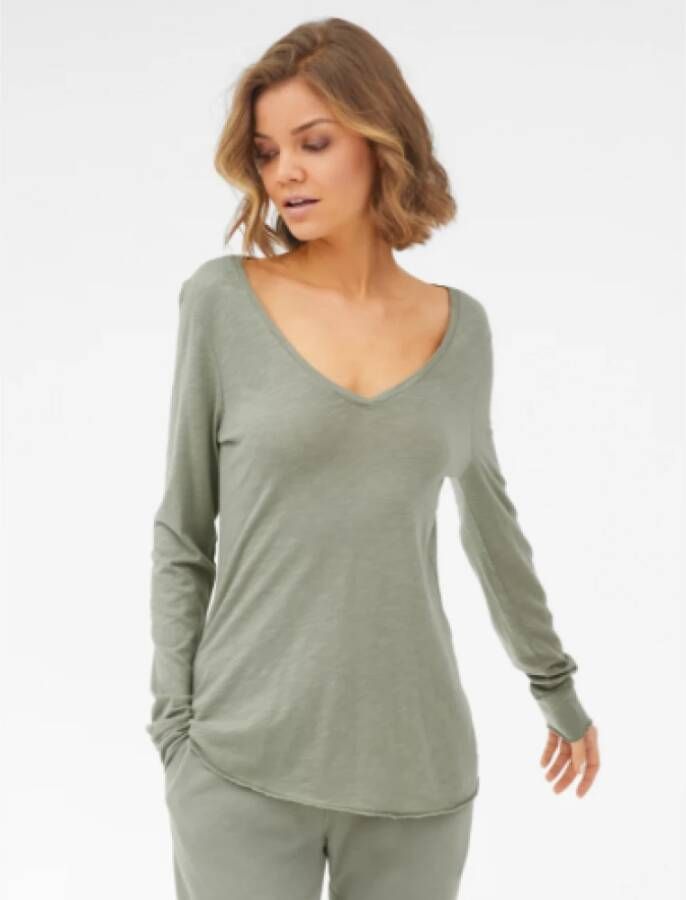 Juvia Long Sleeve Tops Groen Dames