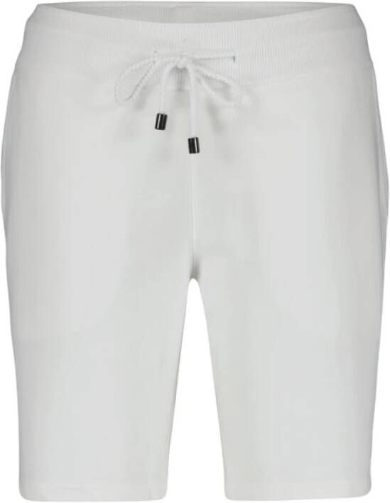 Juvia Comfortabele Fleece Shorts White Dames
