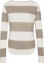 Juvia T -shirt 820 16 009 strepen Beige Dames - Thumbnail 1