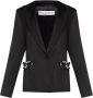 JW Anderson Zwarte Ketting Link Blazer Black Dames - Thumbnail 1