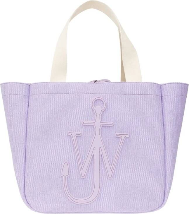JW Anderson Tote Bag in Purple Canvas Paars Dames