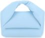 JW Anderson Elegante Lichtblauwe Leren Midi Twister Handtas Blauw Dames - Thumbnail 1