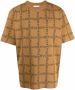 JW Anderson Gedrukt logo via T-shirt Bruin Heren - Thumbnail 1
