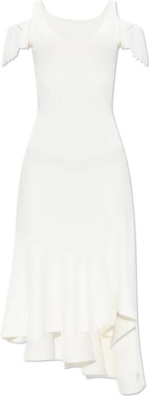 JW Anderson Geribbelde jurk White Dames