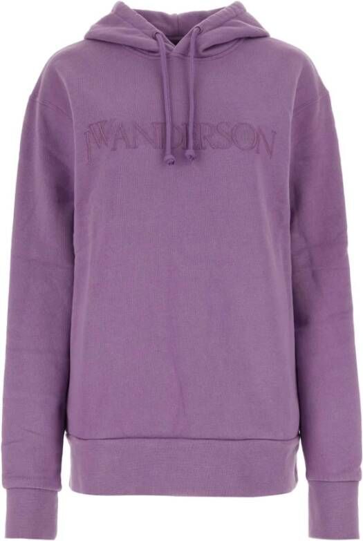 JW Anderson Paars katoenen sweatshirt Purple Dames