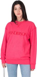 JW Anderson Inside Out Contrast Sweatshirt Jw0029 Pg04490 Roze Dames