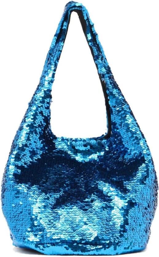 JW Anderson Paillet Mini Tas met Dubbele Schouderband Blue Dames - Foto 4