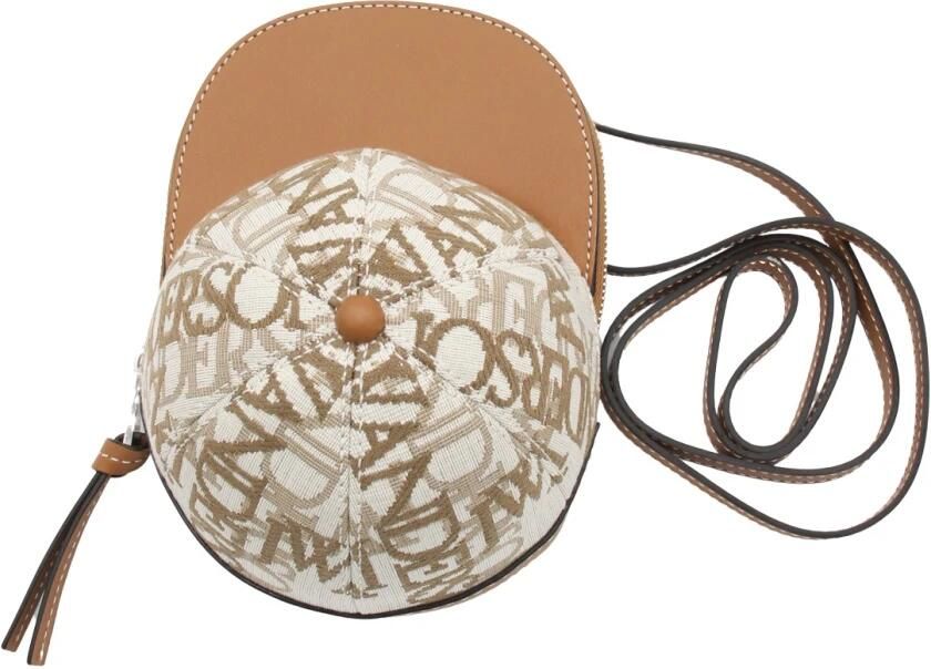 J.W.Anderson Hobo bags Midi Cap Shoulder Bag With Leather Accents And Adj in bruin - Foto 4