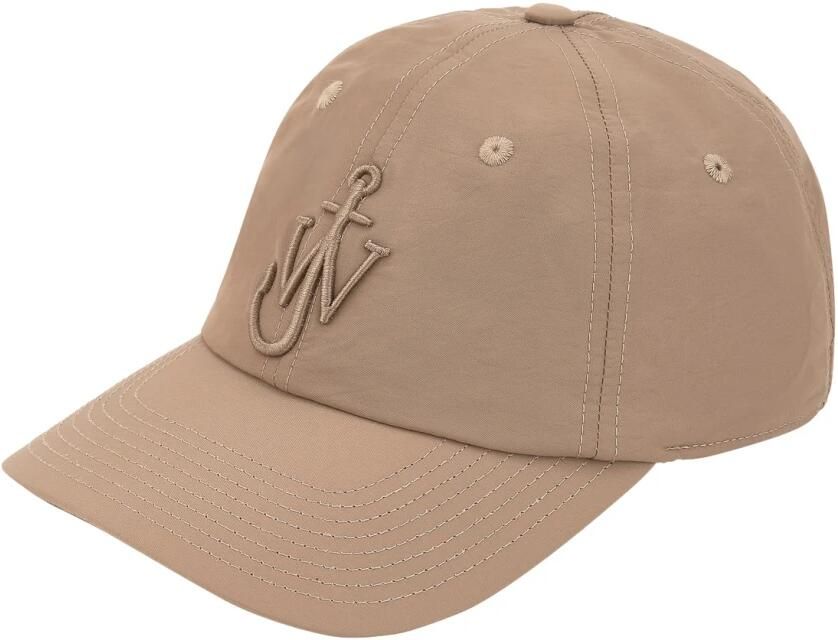 JW Anderson Geborduurde Beige Logohoed Beige Heren