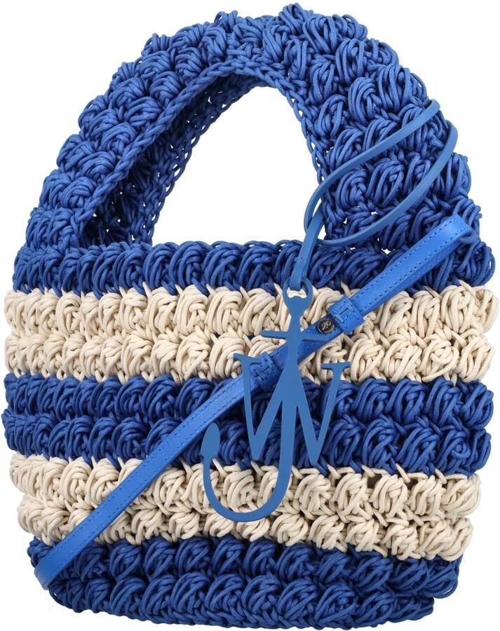 J.W.Anderson Totes & shoppers Popcorn Woven Basket Bag in blauw - Foto 3