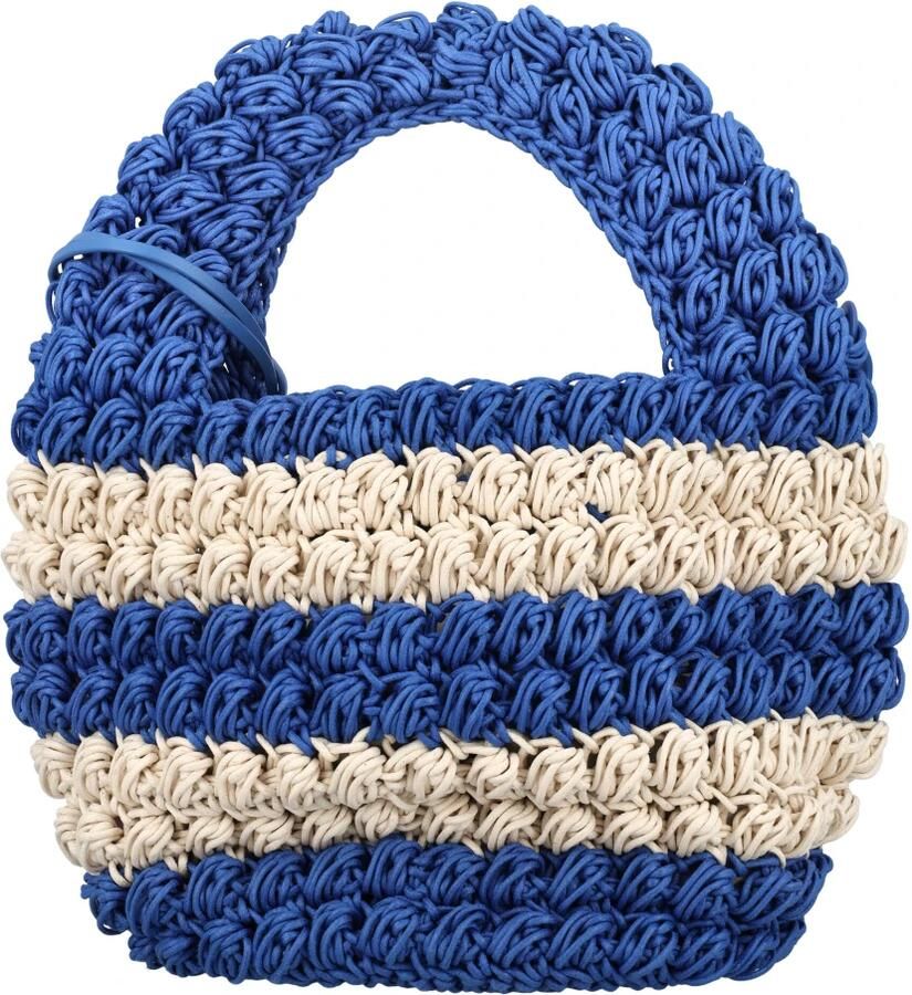 J.W.Anderson Totes & shoppers Popcorn Woven Basket Bag in blauw - Foto 2