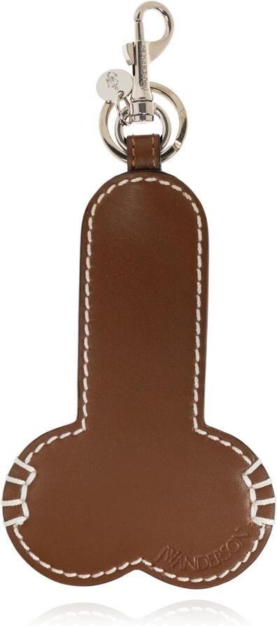 JW Anderson Sleutelhanger met hanger Brown Unisex