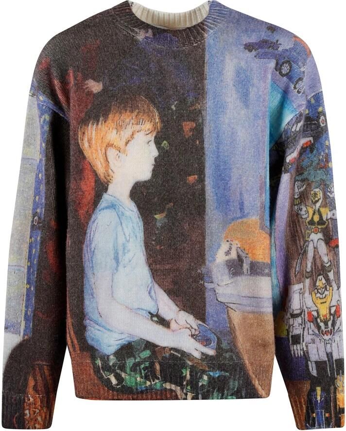 JW Anderson Stijlvolle Bedrukte Trui Multicolor Heren