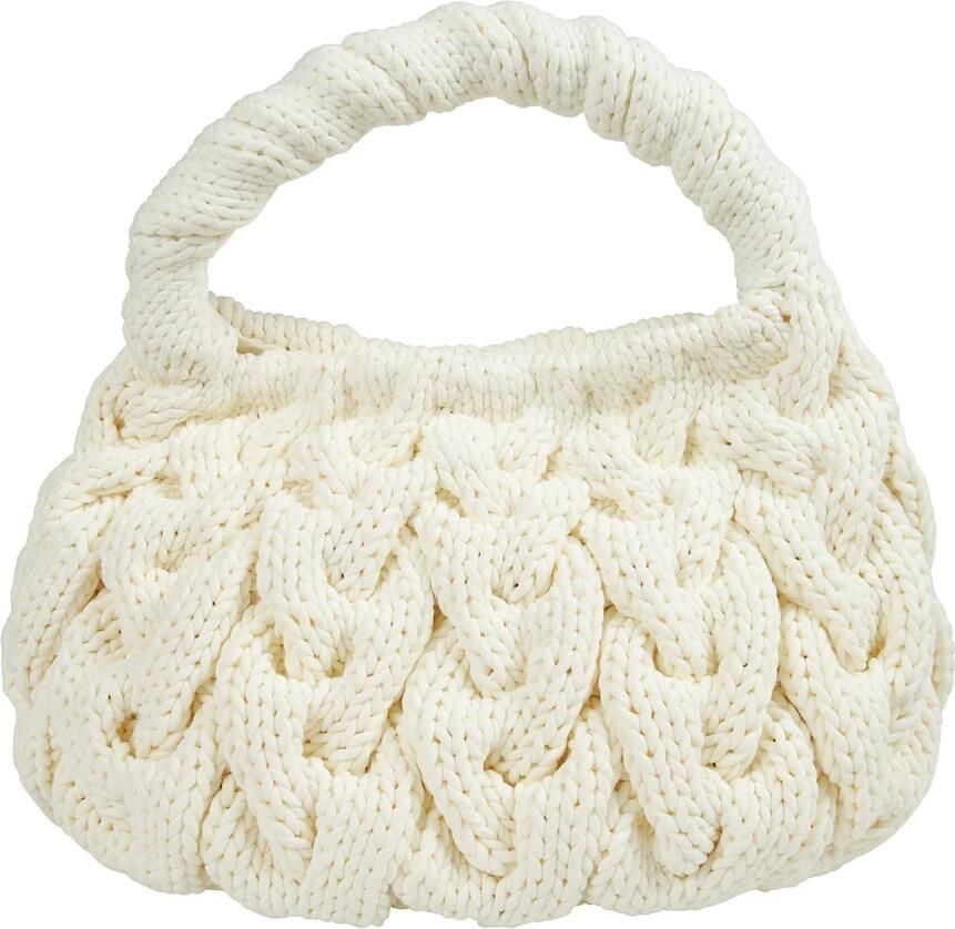 JW Anderson Stijlvolle Cable Knit Tas Beige Dames