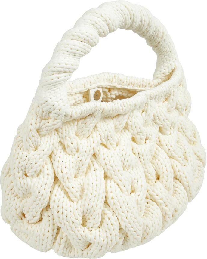 JW Anderson Stijlvolle Cable Knit Tas Beige Dames - Foto 3