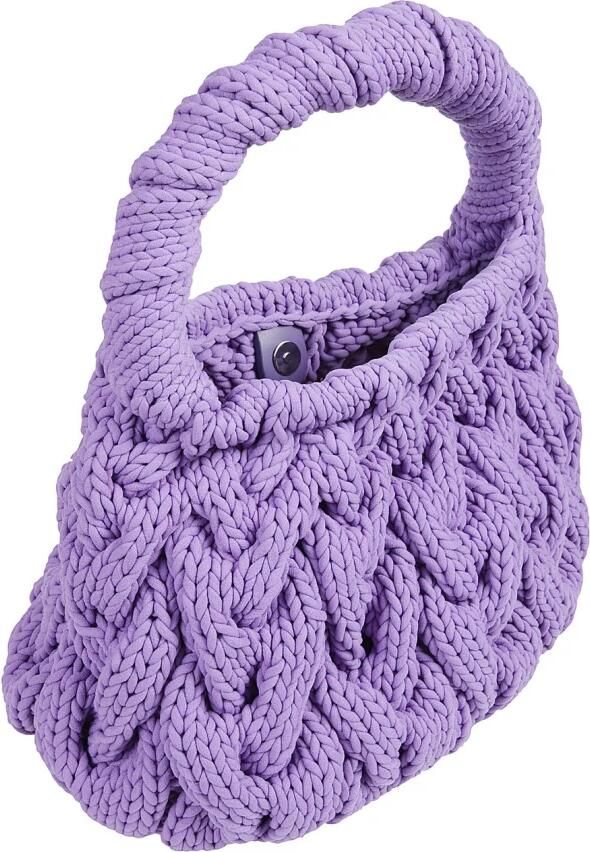 JW Anderson Stijlvolle Cable Knit Tas Purple Dames - Foto 3
