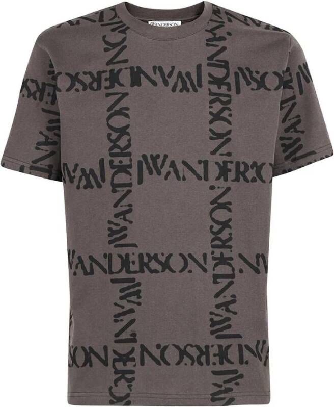 JW Anderson Katoenen T-Shirt Jt0062 Pg0079 Grijs Heren