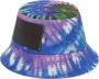 JW Anderson Kleurrijke Tie-Dye Bucket Hat Blauw Dames - Thumbnail 1
