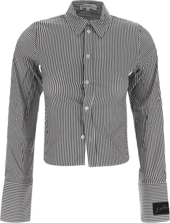 JW Anderson Krimpend overhemd Stijlvol en trendy Grijs Dames