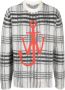 JW Anderson Zwarte Logo-Print Intarsia-Gebr. Trui Black Heren - Thumbnail 3