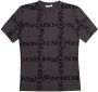 JW Anderson Grijze Logo Grid Korte Mouw T-Shirt Gray Dames - Thumbnail 1