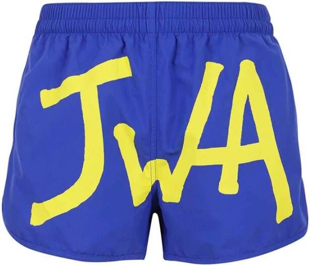 JW Anderson Logo Zwembroek Strandkleding Upgrade voor Heren Blue Heren