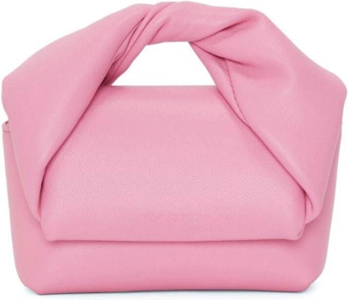 JW Anderson Luxe Mini Twister Leren Tas in Lichtroze Roze Dames