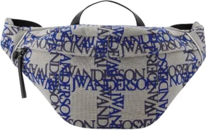 JW Anderson Pre-owned Canvas crossbody-bags Blauw Dames