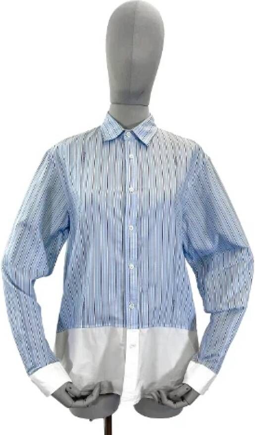 JW Anderson Pre-owned Cotton tops Blauw Heren