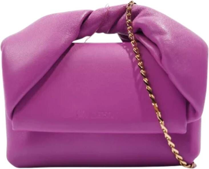 JW Anderson Pre-owned Leather handbags Purple Dames