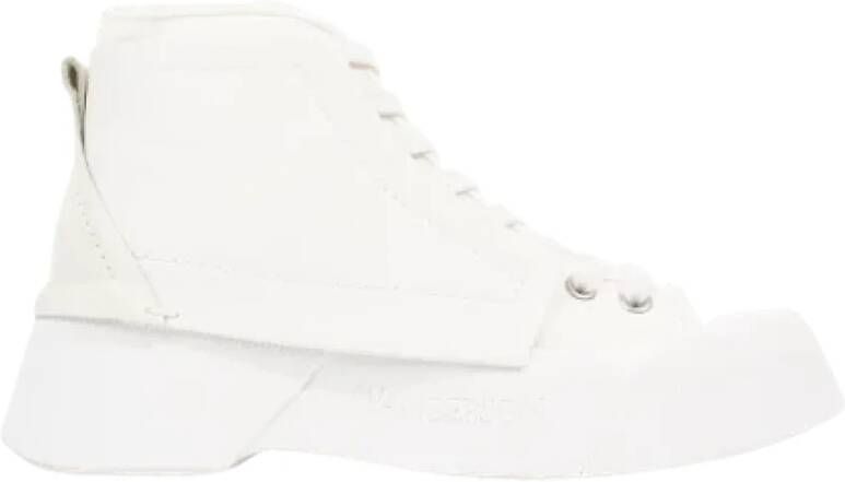 JW Anderson Pre-owned Leather sneakers White Dames