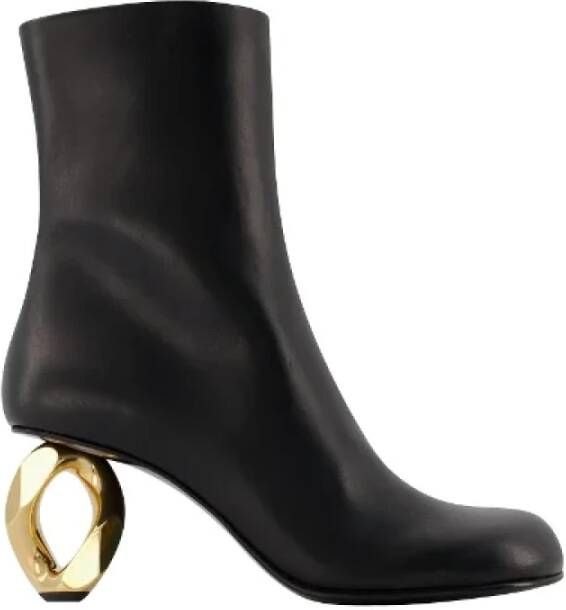 JW Anderson Pre-owned Leather boots Zwart Dames