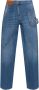 JW Anderson Gedraaide Wide-Leg Jeans Blue Heren - Thumbnail 1