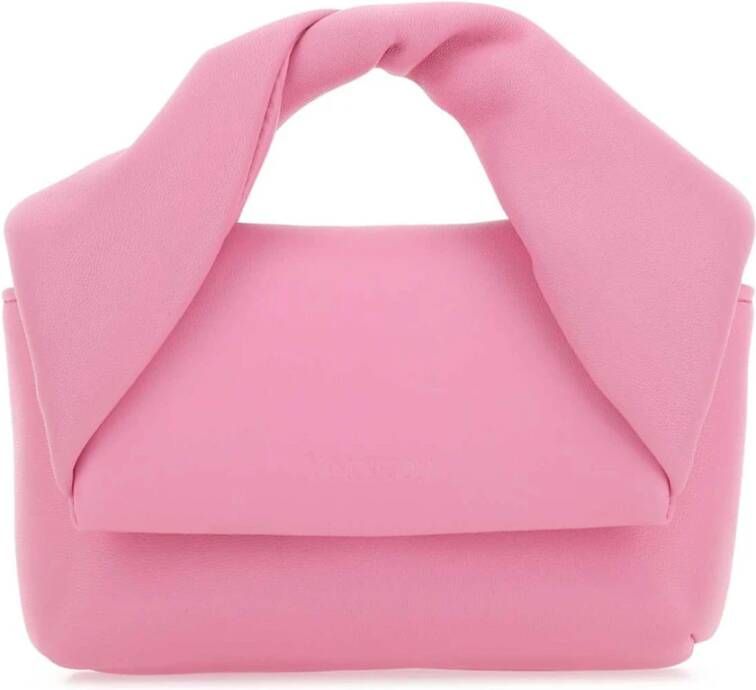 JW Anderson Roze lederen nano twister handtas Roze Dames
